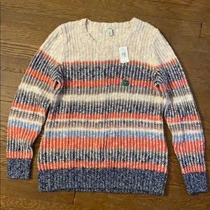 LLBean Women’s Cotton Striped Nautical Sweater